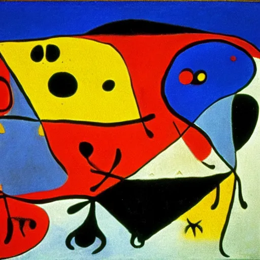 Image similar to the real art of the deal by joan miro