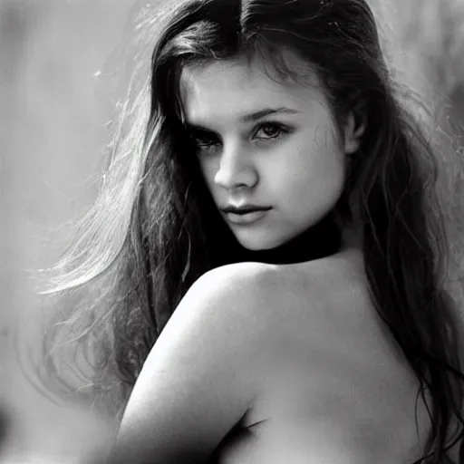 Image similar to beautiful ukrainian young woman by terry o'neill
