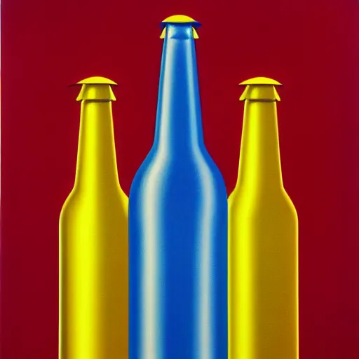 Image similar to beer bottle by shusei nagaoka, kaws, david rudnick, airbrush on canvas, pastell colours, cell shaded, 8 k