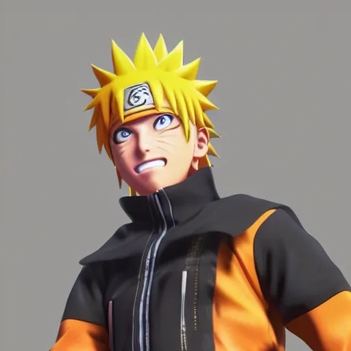 Prompt: Render of Naruto Uzumaki\'s grandson Charuto, highly detailed, trending on Artstation, Unreal Engine 4k