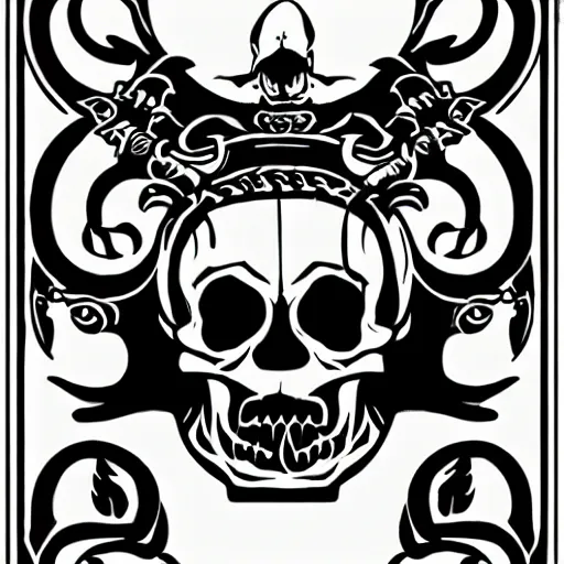 Image similar to skull bafshar, petros death emblem
