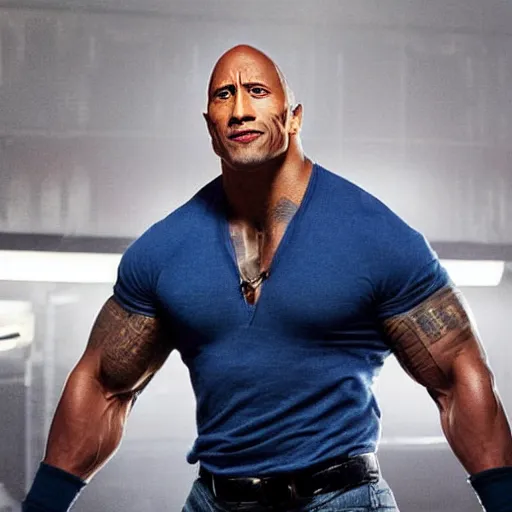 Prompt: dwayne johnson in the movie pitch perfect