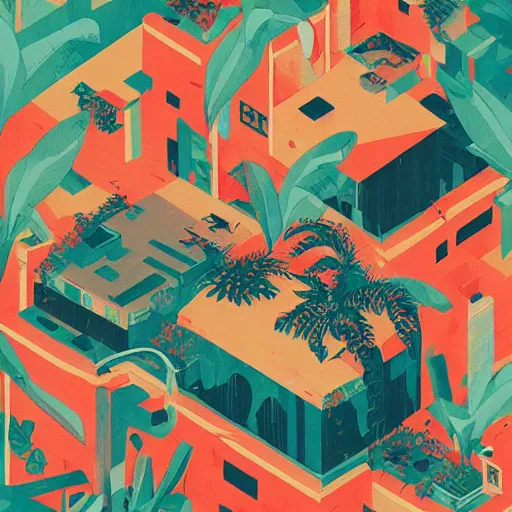 Prompt: Jungle Favela Painting by Sachin Teng, asymmetrical, Organic Painting , Matte Painting, geometric shapes, hard edges, graffiti, street art,:2 by Sachin Teng:4