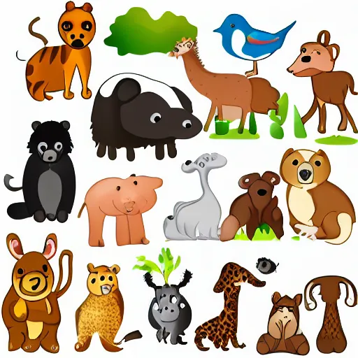 Image similar to animals clipart round