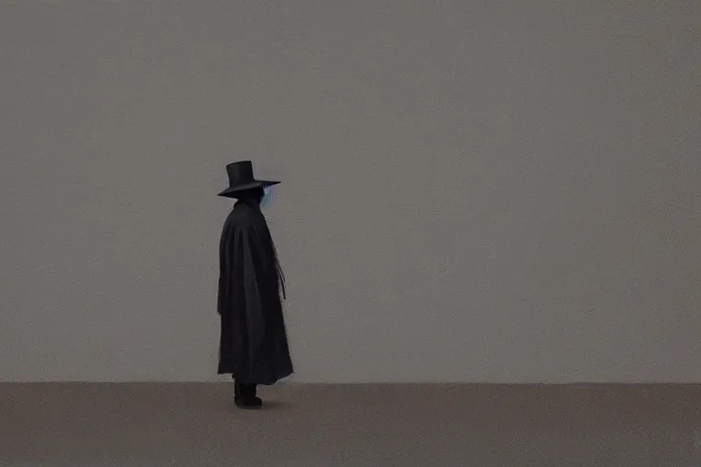 Image similar to samurai in raven - shaped hat artwork by tim eitel