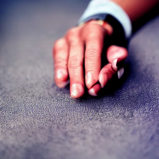 Prompt: a detailed photograph of a hand, hyperrealistic