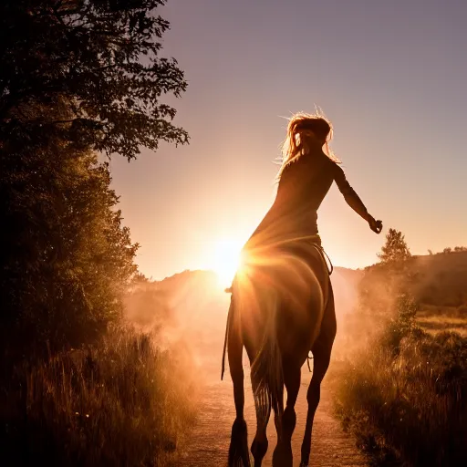 Cowboy Wallpaper 4K, Horses, Silhouette, Dawn, Sunset