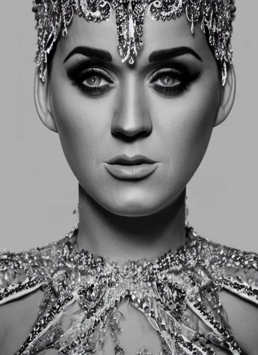 Image similar to photograph of pregnant katy perry in a white dress, intricate, elegant, highly detailed, smooth, sharp focus, symmetrical face, fine details, trending on artstation, 4 k hdr 3 5 mm photography