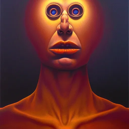 Image similar to grant us eyes, by jeffrey smith, zdzisław beksinski, oil on canvas