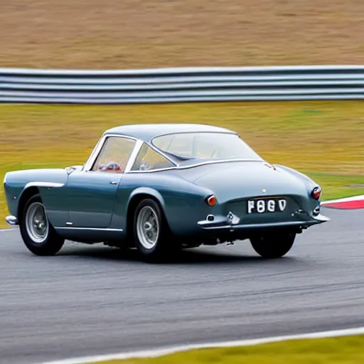 Image similar to a 1 9 6 2 ferrari 2 5 0 gt berlinetta lusso driving on a racetrack