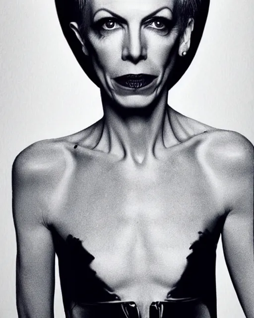 Image similar to is it annie lennox or david bowie, I cannot tell