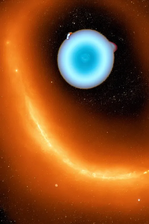 Prompt: black hole engulfing the milky way as seen by the James Webb Space Telescope