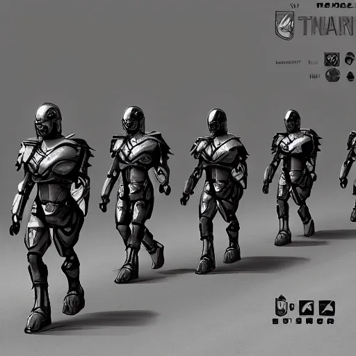 Image similar to Cyborg soldiers marching in battle inspired by Spartan style armor, digital painting trending on artstation, unreal engine, 4KHD, highly detailed, award winning, Sparta!!! Cyborg!!!