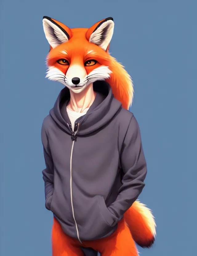 Image similar to cute young anthropomorphic male fox furry wearing a kigurumi | | cute - fine - face, pretty face, key visual, realistic shaded perfect face, fine details by stanley artgerm lau, wlop, rossdraws, james jean, andrei riabovitchev, marc simonetti, and sakimichan, trending on artstation