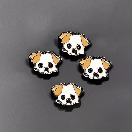 Image similar to cute pug enamel pin design