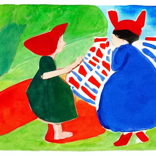 Image similar to eric carle scene in boston