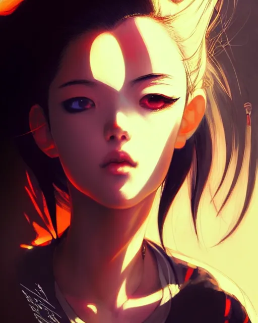 Image similar to portrait Anime Mickey Mouse smoking Sharp fine face, pretty face, realistic shaded Perfect face, fine details. Anime. cyberpunk realistic shaded lighting by katsuhiro otomo ghost-in-the-shell, magali villeneuve, artgerm, rutkowski Jeremy Lipkin and Giuseppe Dangelico Pino and Michael Garmash and Rob Rey