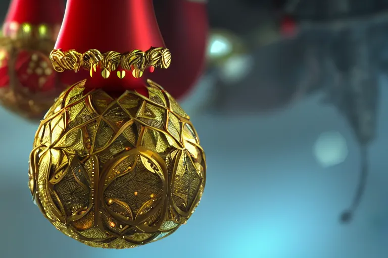 Image similar to a detailed concept art of a jingle bell, trending on artstation, digital art, 4 k, intricate, octane render, sharp focus