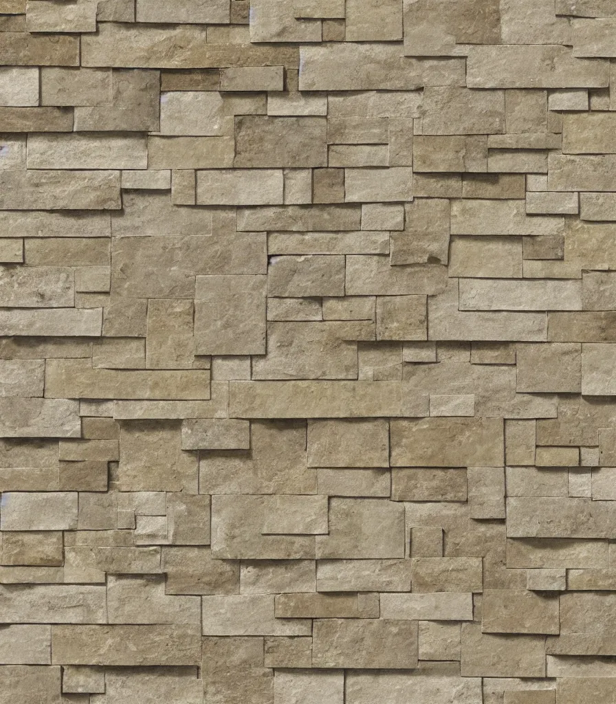 Prompt: texture map of beige stone with horizontal rectilinear engraving cutout
