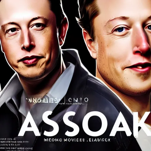 Prompt: A movie cover with Elon Musk And Mark Zuckerberg in it