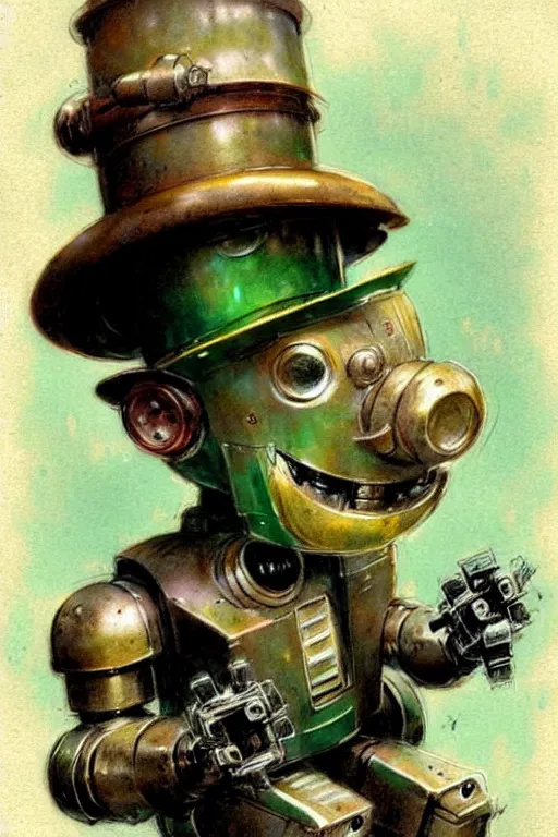 Prompt: ( ( ( ( ( 1 9 5 0 s robot leprechaun. muted colors. ) ) ) ) ) by jean - baptiste monge!!!!!!!!!!!!!!!!!!!!!!!!!!!!!!