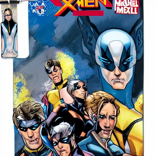 Prompt: X-men cover by Rob Lee, rob Lee, rob Lee, rob Lee, pouches, straps, pockets