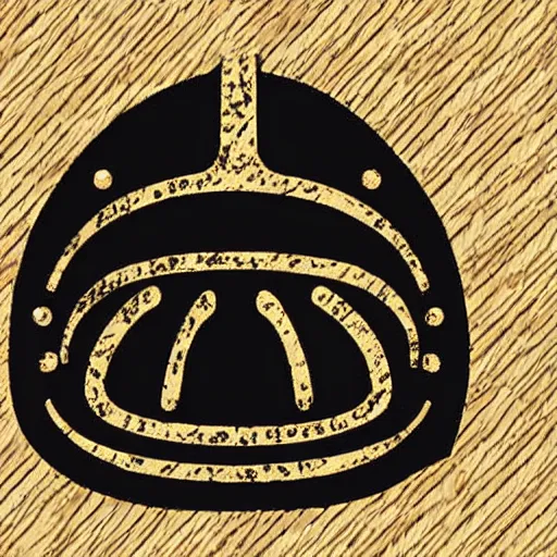 Image similar to sparta helmet with a wreath circular logo