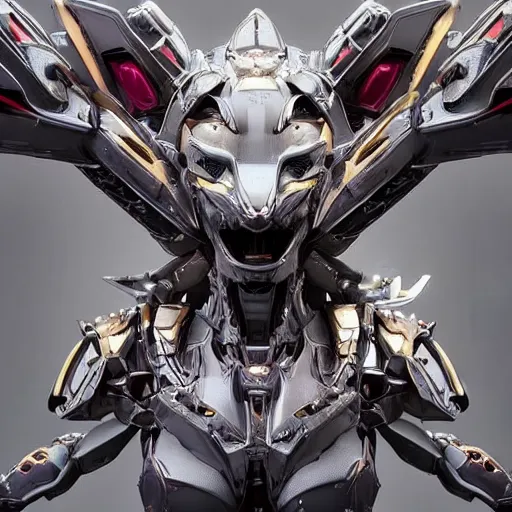 Image similar to a highly detailed bust of a beautiful anthropomorphic humanoid robotic mecha female dragon, with smooth and streamlined armor, standing and posing elegantly, well detailed dragon head with LED eyes and a maw, sharp and dangerous sleek design, two arms, two legs, long tail, beautiful digital art, artstation, DeviantArt, FurAffinity, professional, octane render, sunset lighting