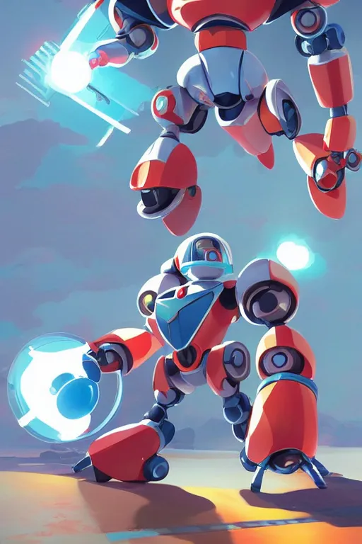 Image similar to metabots medabots medarotto medarot robot minimalist comics, behance hd by jesper ejsing, by rhads, makoto shinkai and lois van baarle, ilya kuvshinov, rossdraws global illumination ray tracing hdr radiating a glowing aura