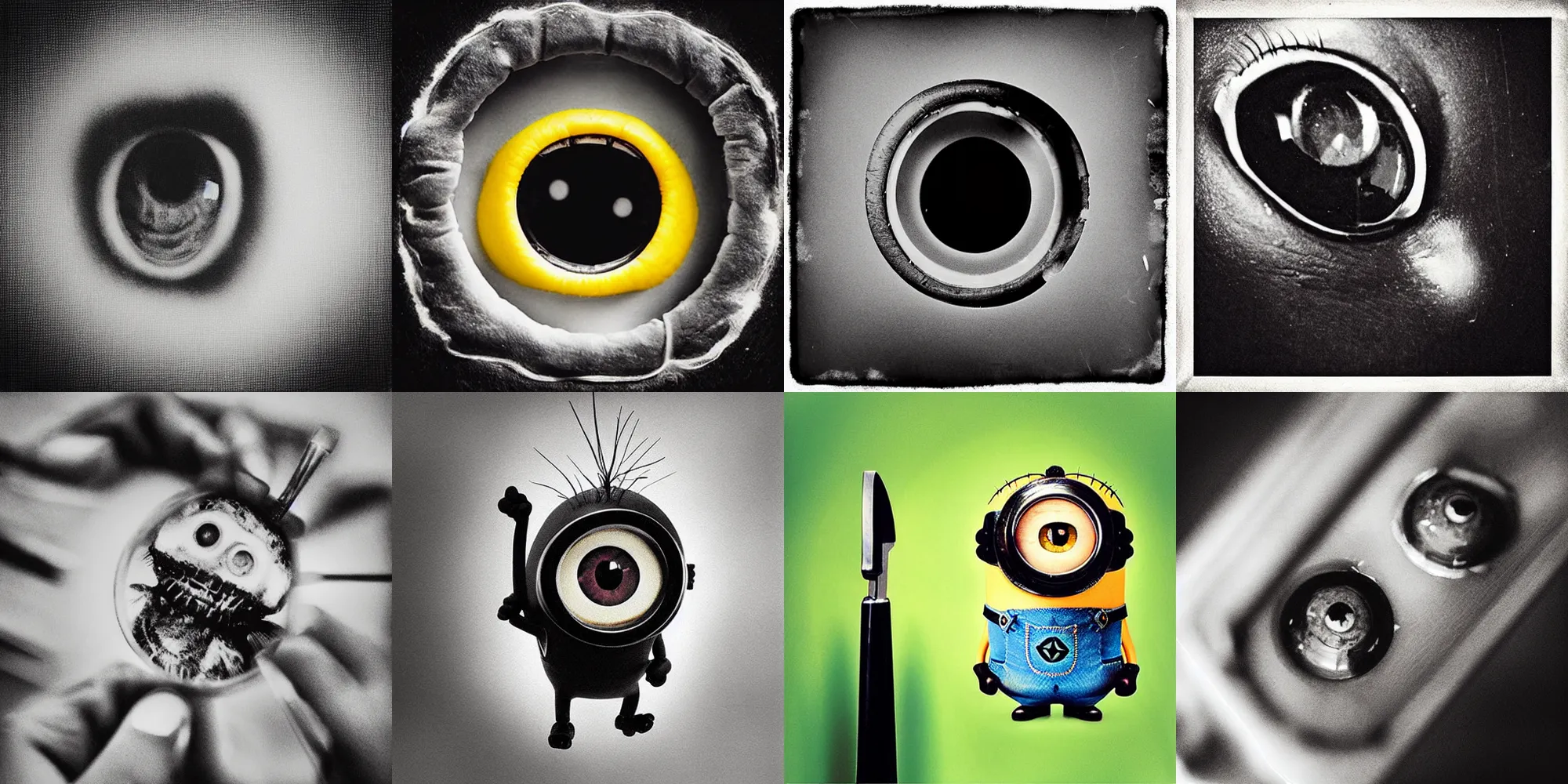 Prompt: “minion live vivisection, forensic photography”