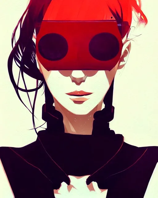 Image similar to a ultradetailed beautiful painting of a stylish woman with an eyepatch over her left eye, by conrad roset, greg rutkowski and makoto shinkai trending on artstation