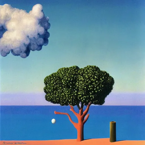 Image similar to Costa Blanca by Rene Magritte