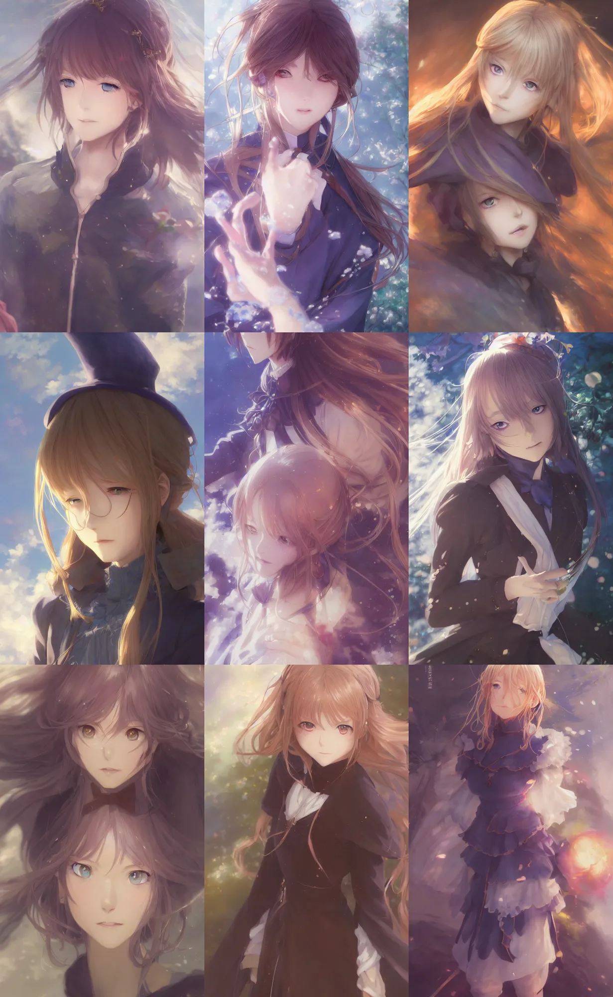 Image similar to An anime portrait of Violet Evergarden, by Stanley Artgerm Lau, WLOP, Rossdraws, James Jean, Andrei Riabovitchev, Marc Simonetti, and Sakimichan, tranding on artstation