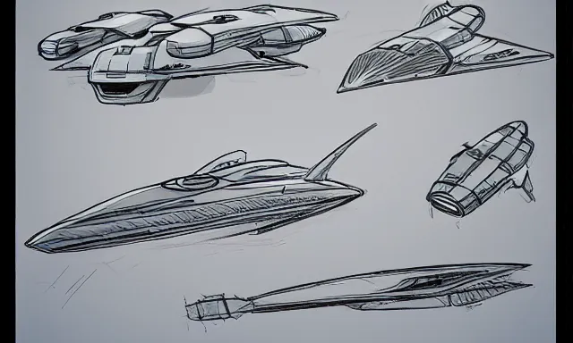 Image similar to spaceship sketches