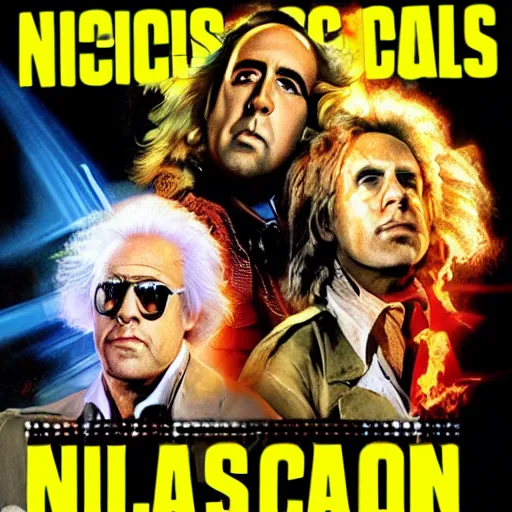 Image similar to nicolas cage is doc brown