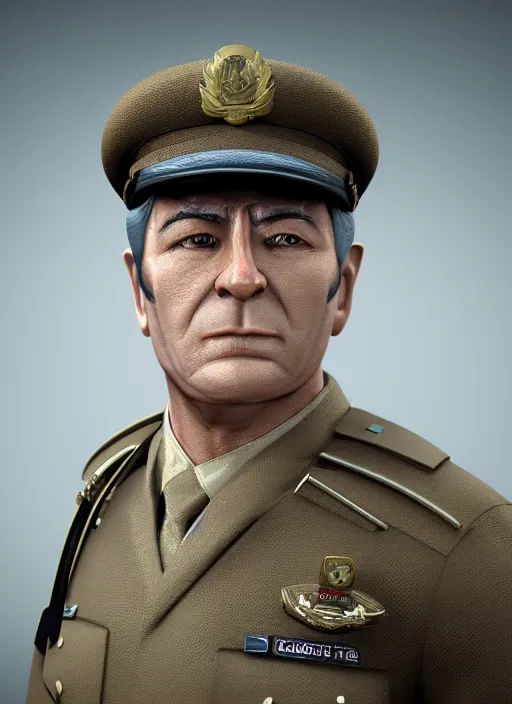 Image similar to Lieutenant Columbo, 3D Product, professional render, studio quality, octane render