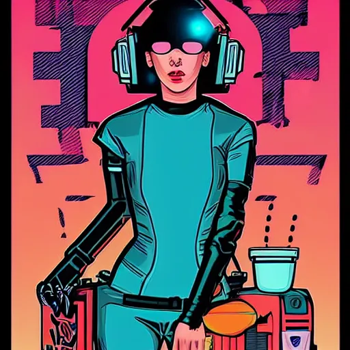 Image similar to Cyberpunk Millie Bobby Brown by Butcher Billy