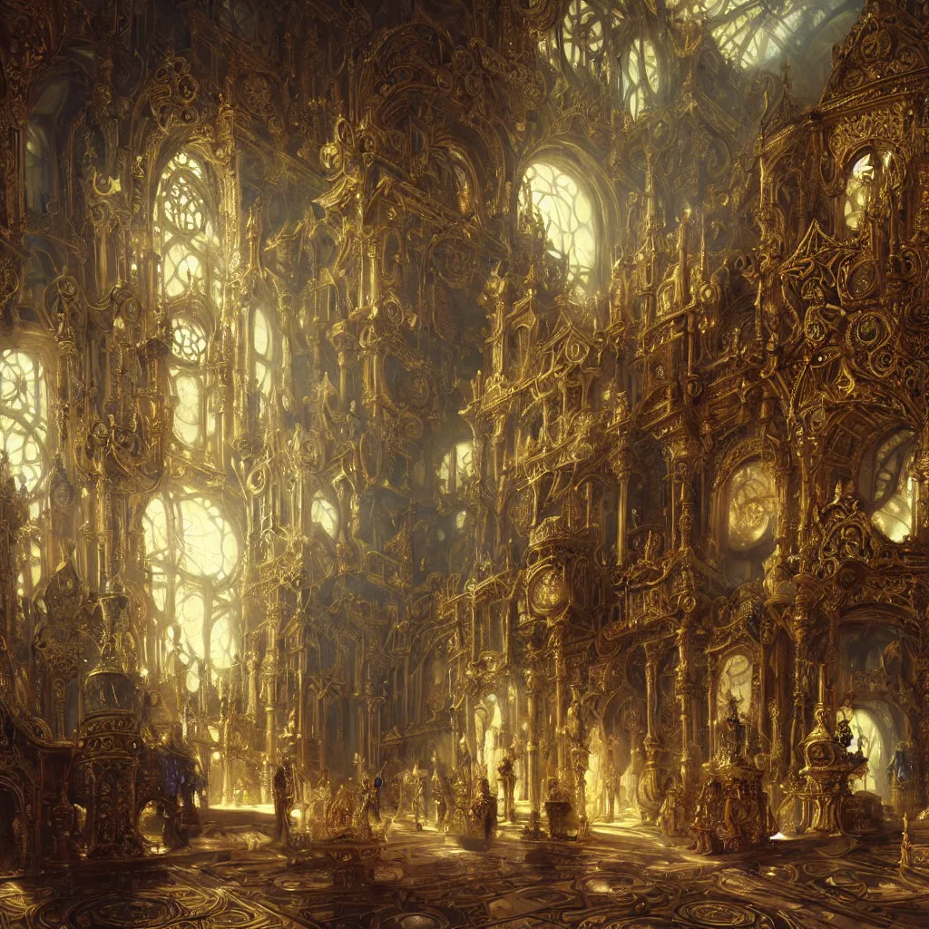Prompt: symetrical highly detailed ornate with jewels and precious metals futuristic, sandman kingdom, soap bubble mind, close up in the bg entrance castle kingdom of dreams, space ships, hiperrealistc, global illumination, radiant light, cosmic detailed and intricate environment. art by andreas achenbach