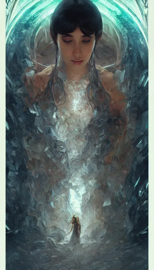 Prompt: tears waterfall, fame of thrones, lord of daggers, neon, fibonacci, sweat drops, insane, intricate, highly detailed, digital painting, artstation, concept art, smooth, sharp focus, illustration, Unreal Engine 5, 8K, art by artgerm and greg rutkowski and alphonse mucha