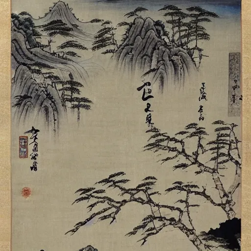 Image similar to Krusu's two-dimensional style, such as the thirty-six scenes of Fuyue painted by ukiyo, and the river on the Qingming Festival