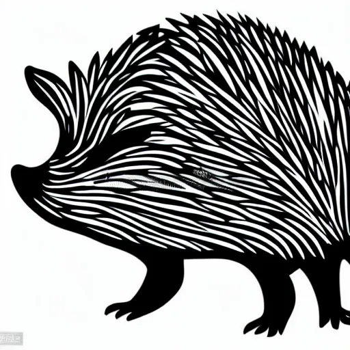 Image similar to cute adorable hedgehog sideview vector art