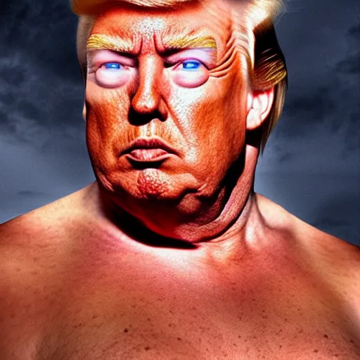 Image similar to upper body portrait of donald trump as baron harkonnen from film dune ( 2 0 2 1 )