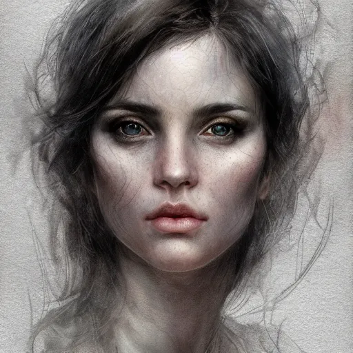 Prompt: character portrait, lean face, cinematic lighting, glowing grey eyes, hyper - detailed, 4 k, high resolution, in the style of charlie bowater, tom bagshaw, single face, symmetrical, headshot photograph, insanely detailed and intricate, beautiful, elegant, watercolor, cinematic, portrait, raphaelite, headroom, pierre - auguste renoir