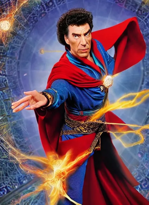 Image similar to Cosmo Kramer as Dr. Strange, HD face of Kramer