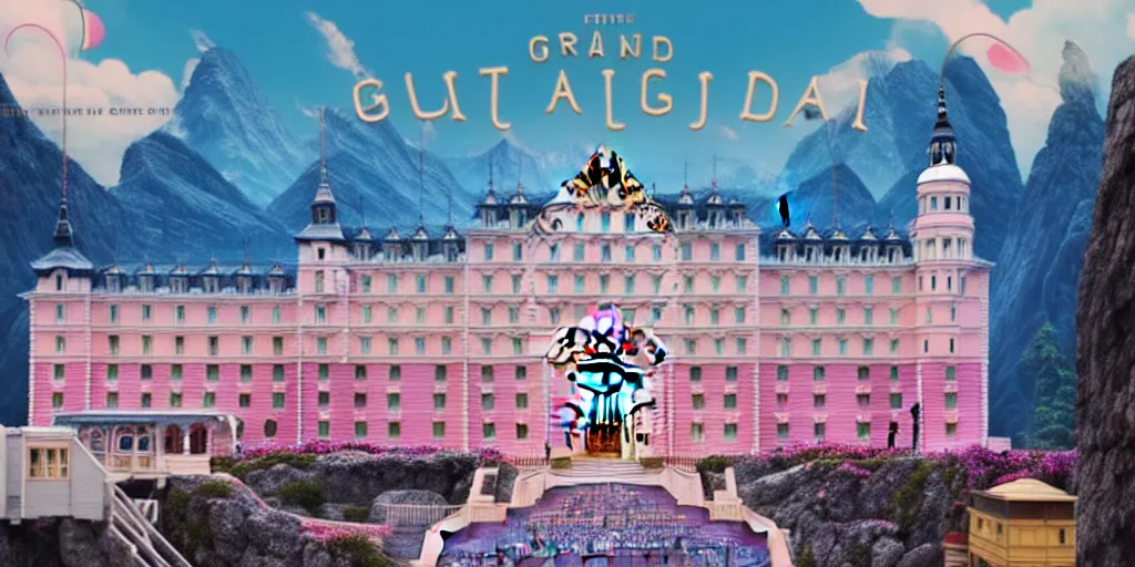 Image similar to grand budapest hotel by studio ghibli cinema still, 8 k