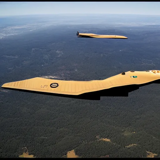 Prompt: real life Bert and Ernie from Sesame Street, flying a B2 bomber