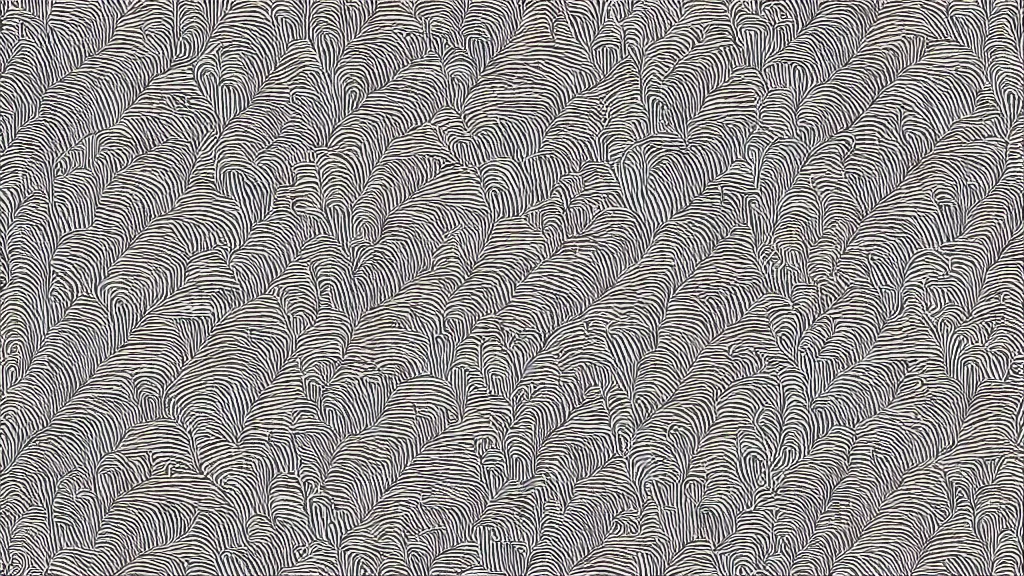 Image similar to ink drawing selfish textured tambour pattern, symmetrical