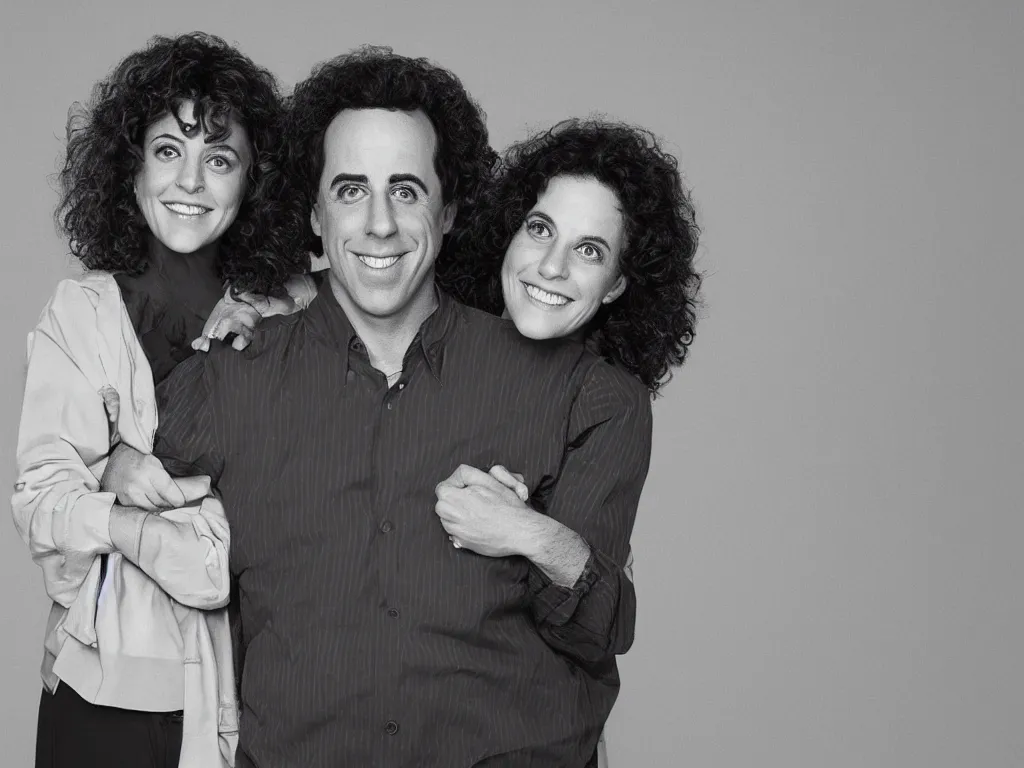 Prompt: The child of Jerry Seinfeld and Elaine Benes, highly detailed, 8kHDR, megapixel,