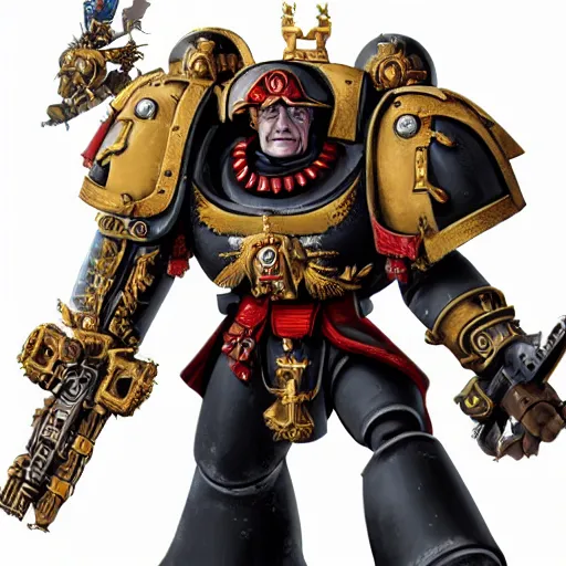 Prompt: warhammer 4 0 k queen elizabeth