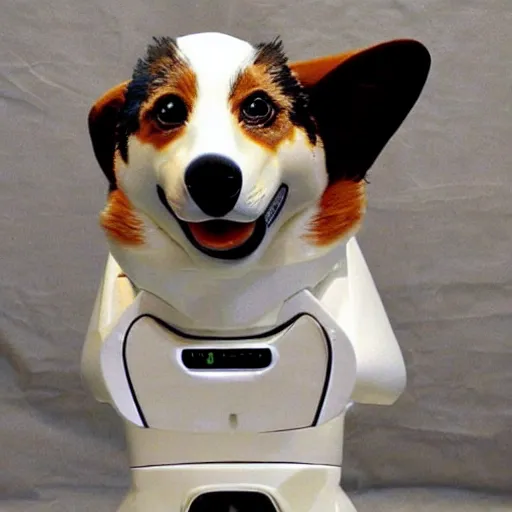 Image similar to robot corgi